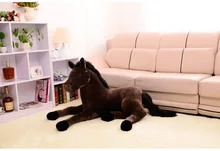 creative simulation plush horse font b toy b font brown horse doll gift about 70cm
