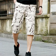 Летние мужские камуфляжные шорты армейского зеленого цвета, повседневные камуфляжные шорты до колен, мужские шорты-бермуды с эффектом омбре