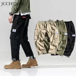 JCCHENFS 2019 Весна новое поступление мужские повседневные брюки боковой карман карго брюки 100% хлопок качество брюки большой размер хип-хоп