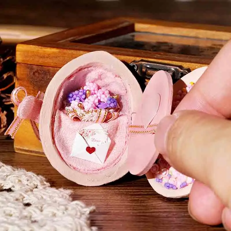 DIY кукольный домик бокс игрушки для театра мебель 3D Деревянный миниатюрный