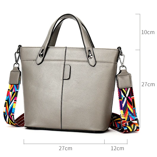 

YILIAN Genuine leather Female bag fashion handbag cowhide bag Ladies' The large capacity Single shoulder bag H001