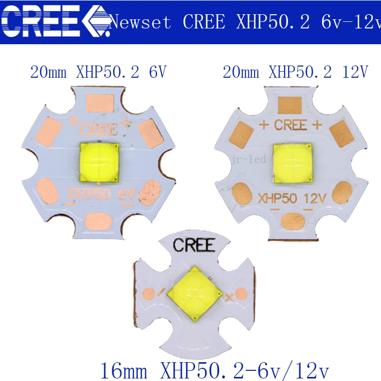 CREE XHP50 6500K XHP50.2 6500K холодный белый светодиодный Диод излучатель 6 в 12 В с 16 мм 20 мм Cooper PCB