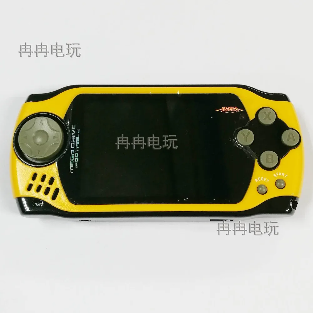 

yellow color Free Shipping handheld game console portable video game built in 105 free games