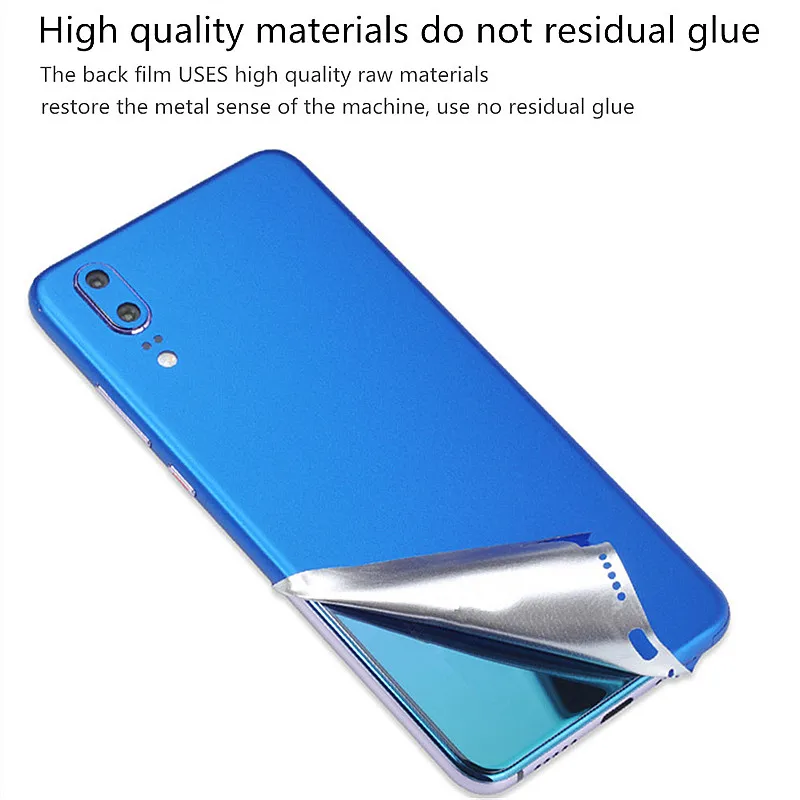 اللون الخلفي الجسم ملصقا الجلد لهواوي P9 P10 زائد P20 P20Pro حالة غشاء واقي الهاتف المحمول ملصقات اللون نمط عودة فيلم