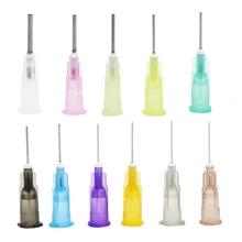 100 шт тупые пасты клей жидкий дозатор нержавеющей иглы шприц наконечник