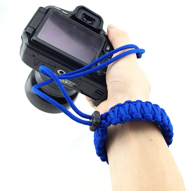 Mountain Camo Acouto Camera Wrist Strap Outdoor Emergency Survival Paracord Bracelet for DSLR