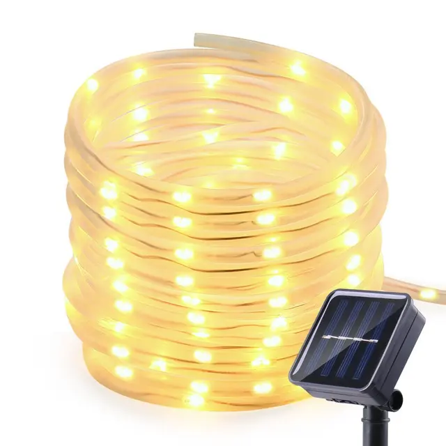 10M Solar Rope Lights 100 LED Waterproof Outdoor Decoration Lighting