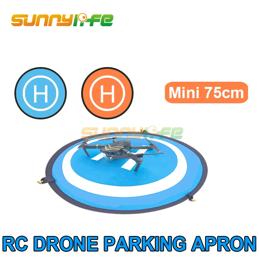 D75cm Drone ที่จอดรถ Mini Landing Pad สำหรับ DJI FPV/Mavic AIR 2 Mini/ 2/ Pro SPARK phantom 3 4