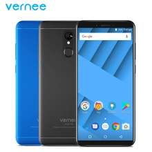 Original Vernee M6 Cell Phone 5.7inch Full Screen 4GB RAM 64GB ROM MTK6750 Octa Core Android 7.0 16MP Cameras 3300mAh Smartphone