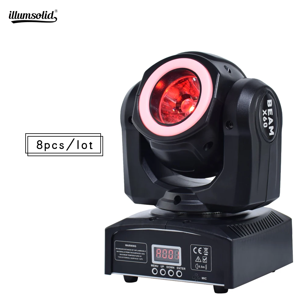 

60 watt beam moving heads dmx dj lighting Stage effect light 8pcs/lot