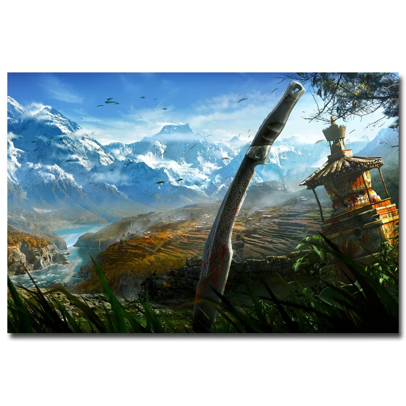 

Far Cry 4 Game Silk Fabric Poster Wall Art Print 12x18 24x36 inch Decorative Pictures Wallpaper Living Room Decoration 005