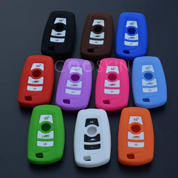 

silicone rubber car key fob cover case skin hood for BMW F10 F20 F30 Z4 X1 X3 X4 M1 M2 M3 E90 1 2 3 5 7 SERIES Remote keyless