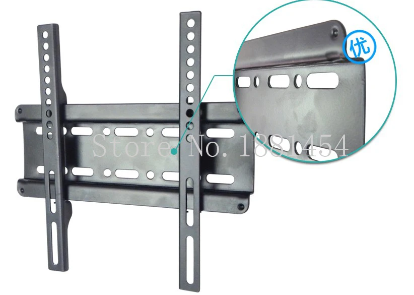 Фиксированный Плоский ЖК-светодиодный тонкий ТВ настенный кронштейн тв держатель крепление для телевизора кронштейн подходит для 1"-37" Максимальная поддержка 25 кг вес