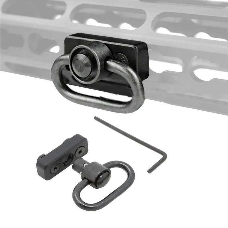 

Tactical KeyMod QD Sling Swivel Adapter For KeyMod Handguard Rail System Loop Push Button Mount For Hunting Aluminum