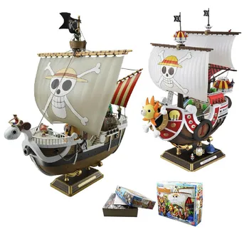 

2 Style One Piece Thousand Sunny Going Merry Pirate ship 28 Height PVC Action Figure Collectible Model Toy