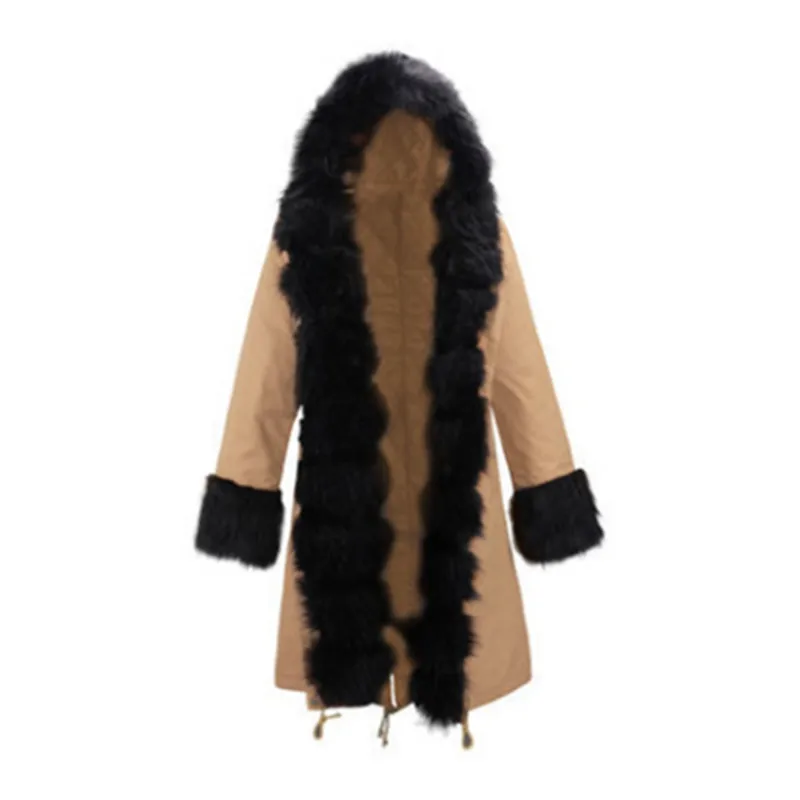 New 2018 Fashion Faux Fur Coat Women Winter Thicken Warm Long Sleeve Outerwear Fur Coats Jackets Female S-2XL CC661
