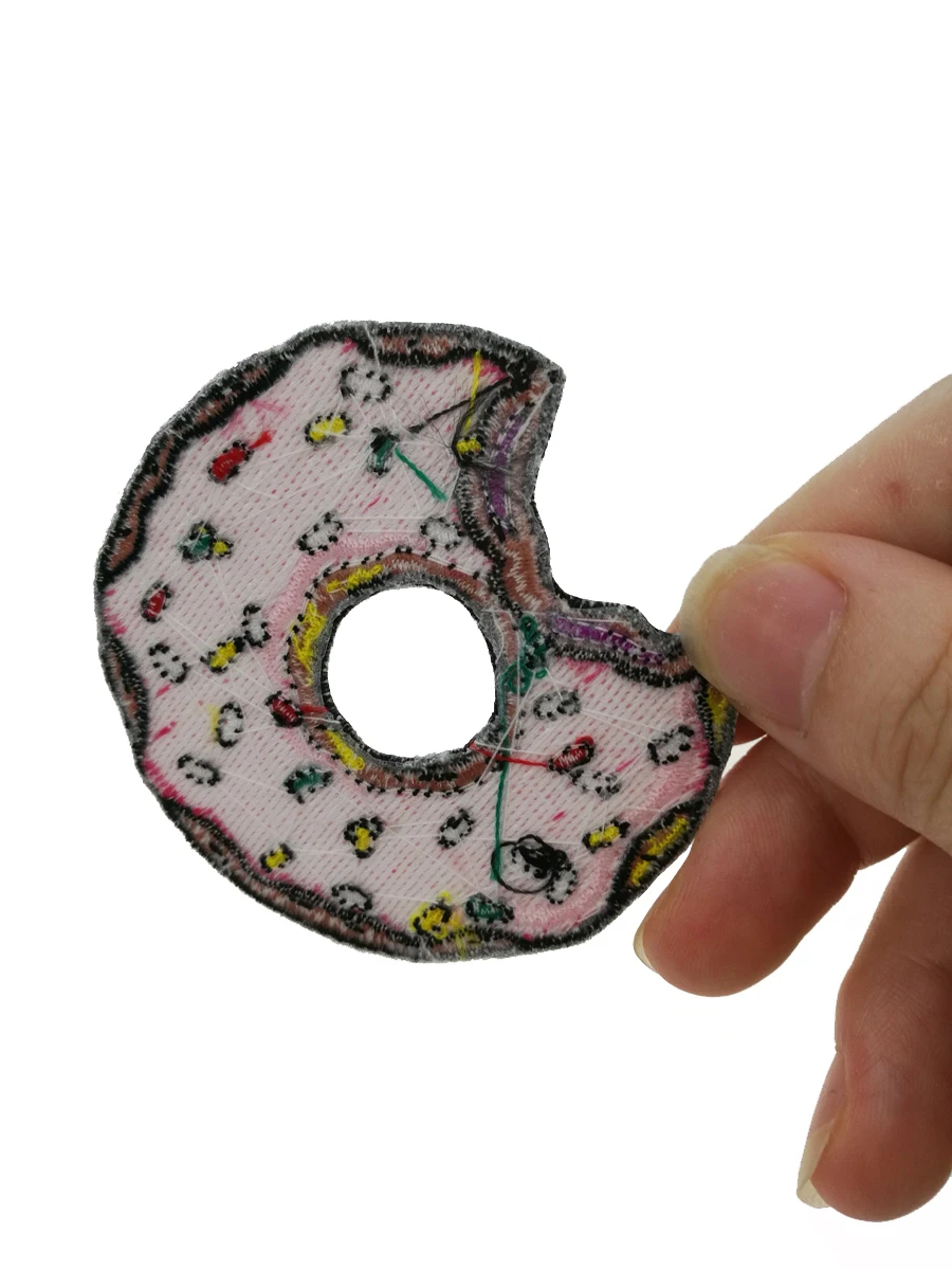 PHD0003 (7)Colourful Sweet Donut Embroidery Patch