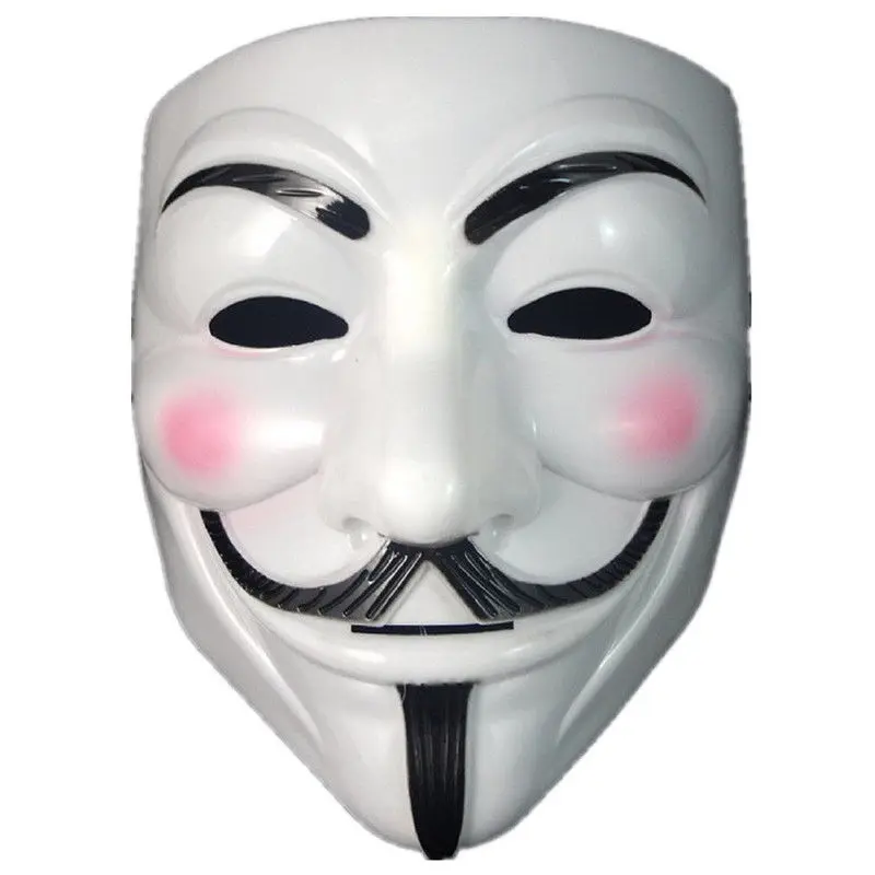 Anonymous Hacker V for Vendetta Guy Fawkes Fancy Dress Halloween Face Mask NEW
