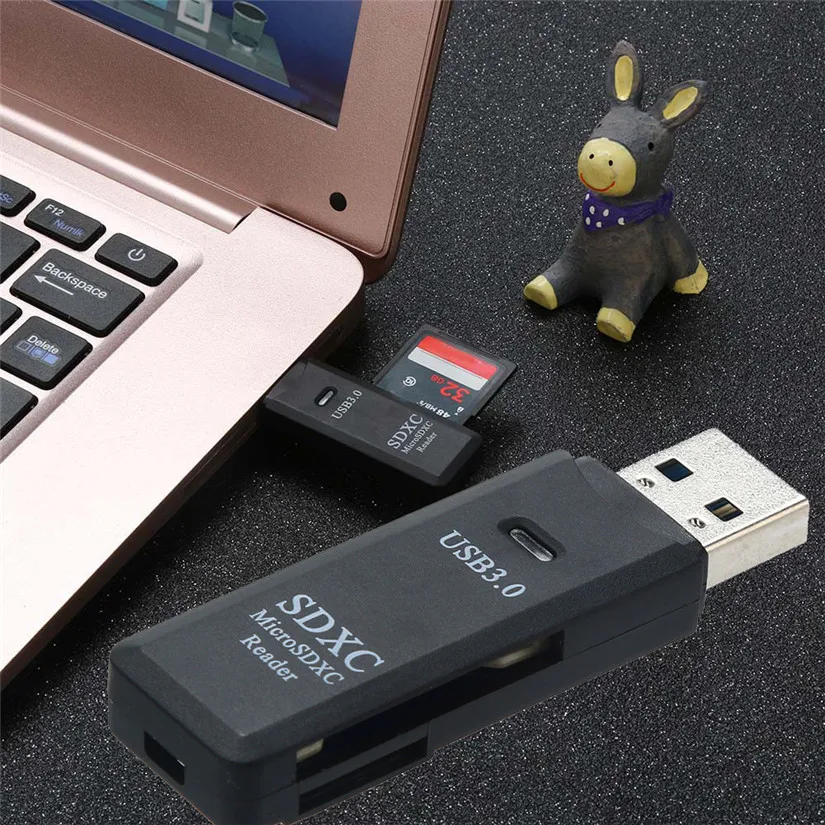 HIPERDEAL Универсальный кард-ридер Ультра высокоскоростной 2 в 1 USB 3,0 кард-ридер флэш-адаптер микро-sd SDXC# 6D