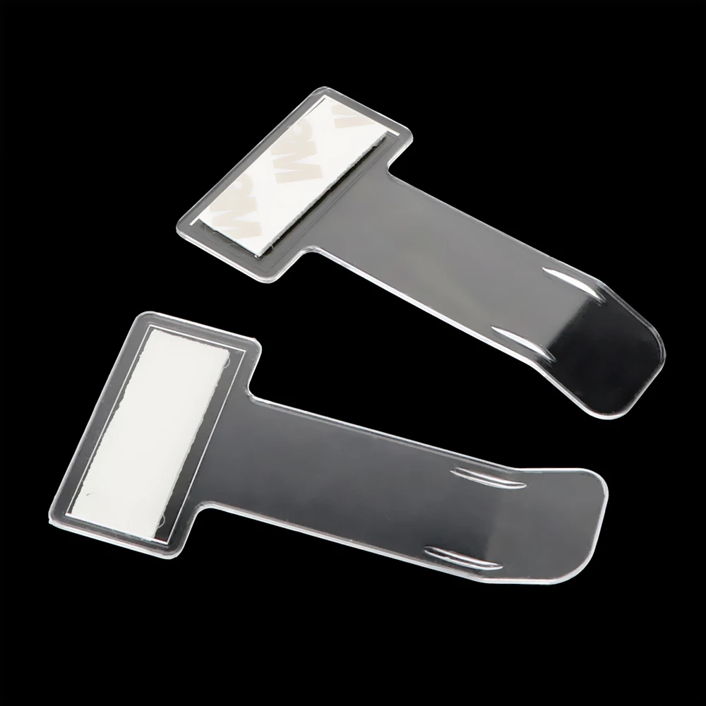 

LEEPEE 1 Pair Portable Clip Clear Permit Holder Car Windscreen Parking Ticket Mini Practical Sticker Windscreen