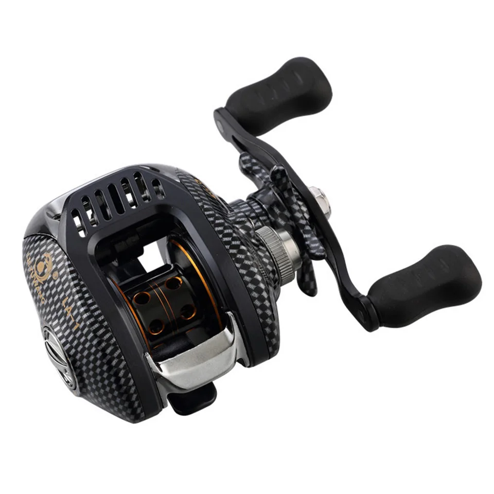 DASNAKI الصيد بكرات baitcasting الصيد بكرة 5.5 kg الطاقة baitcasting القفز الصب بكرة المطاط مقبض السيراميك خط دليل