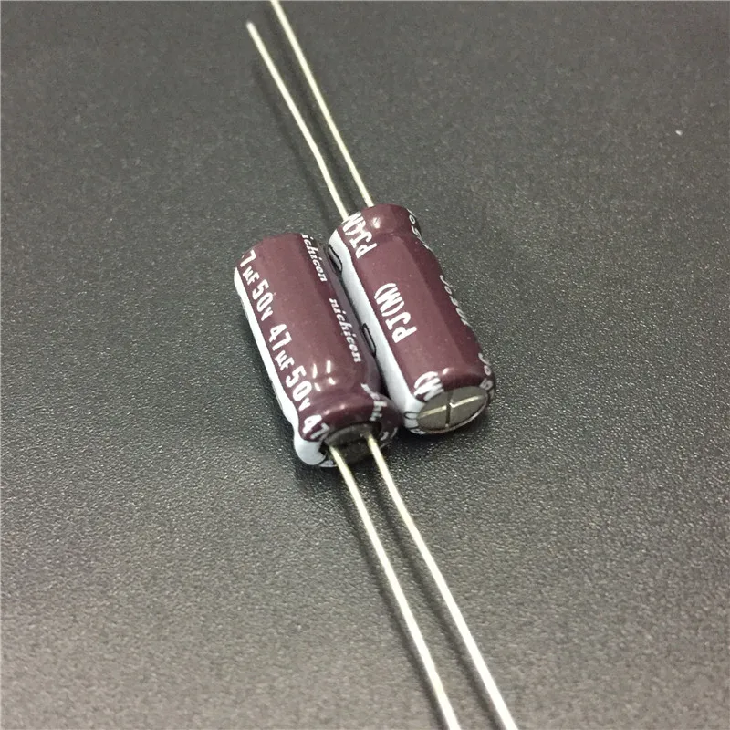 

10pcs 47uF 50V NICHICON PJ Series 6x15mm 50V47uF Low Impedance Long Life Aluminum Electrolytic capacitor