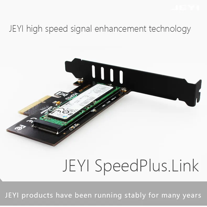 JEYI SK4 Pro M.2 NVMe SSD NGFF к PCIE X4 адаптер M ключ интерфейсная карта Suppor PCI Express 3,0x4 2230-2280 Размер m.2 полная скорость