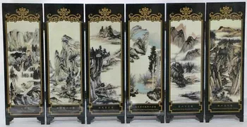 

Exquisite landscape lacquer process small screen with Chinese characteristics