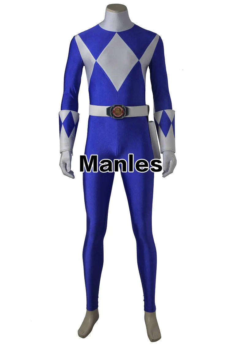 Costume For Dan Tricera Ranger Bodysuit Zyuranger Cosplay Onesies Blue Jumpsuit Halloween Carnival Clothes Cosplay Adult Men