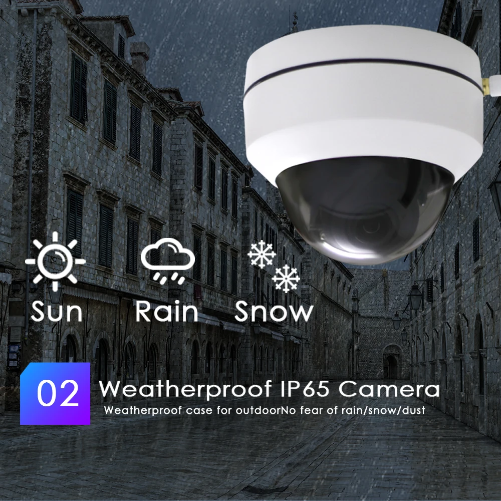 CTVMAN мини камера Wifi купольная PTZ безопасность беспроводная наружная CCTV 4X Zoom 1080P