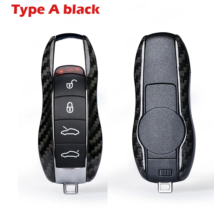Чехол для ключа из углеродного волокна чехол аксессуар Porsche Panamera Boxster 981 Cayman Carrera 991