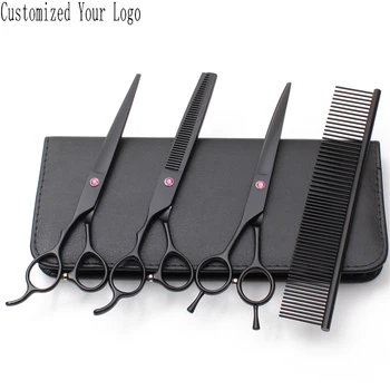 

Left-Hand 7" Stainless Animal Shears Normal Scissors Thinning Shears Dogs Scissors Grooming Comb Professional Pet Scissors C3006