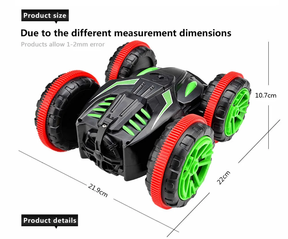 Продажа Радиоуправляемая машина 2,4 Ghz 1 18 4WD с дистанционным управлением, автомобиль амфибия, двухсторонний трюковый автомобиль, масштаб 360 градусов, ...