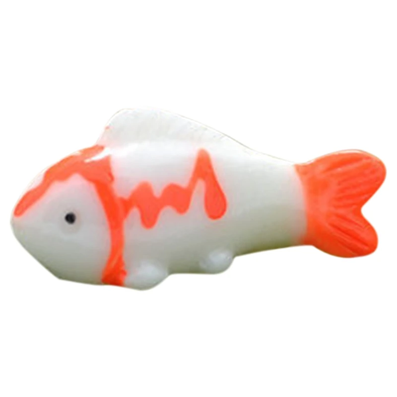 

1PCS Cute Miniature Fish Resin Micro Landscape Garden Fairy Ornament Goldfish Mini World Landscaping Decoden
