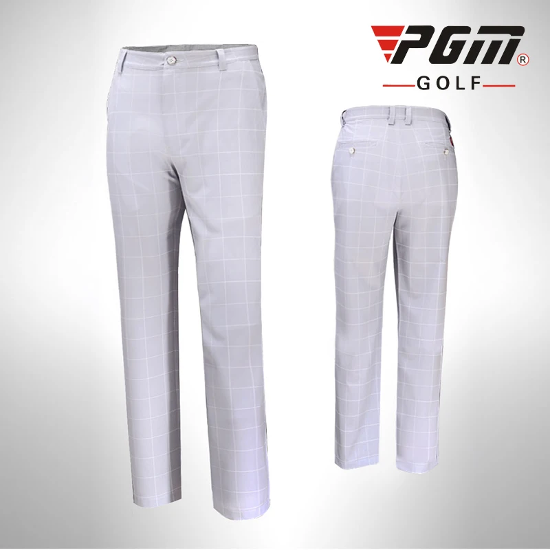 PGM Golf Sportswear Men Plaid Golf Pants 2017 Summer Breathable Quick Dry Men's Golf Sports Pants Plus Size Golf Trousers