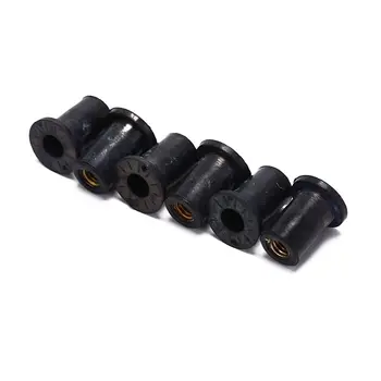 

6pcs M4 Rubber Well Nuts Kayak Accessories Blind Fastener Rivet Fishing Kayak Accessories Jack Nuts Windscreen Wellnuts