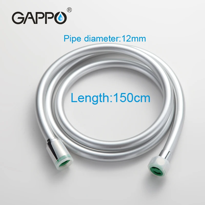 GAPPO دش السباكة خراطيم 1.5 M PVC مرنة الحمام دش خرطوم مرنة انفجار برهان الحمام الأنابيب الحمام اكسسوارات