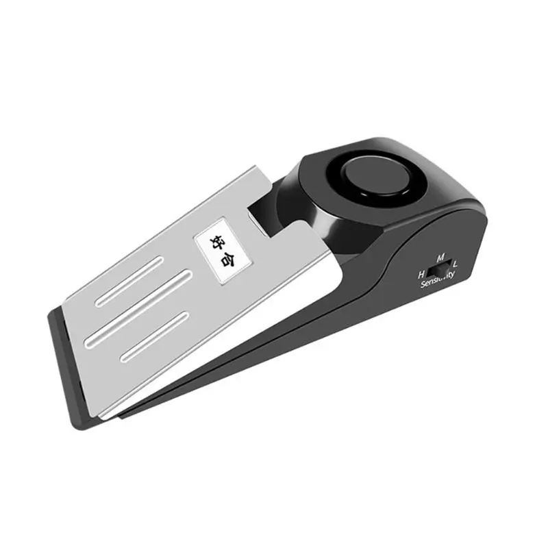 

120dB Door Stop Alarm Portable Vibration Alert Burglar Security Door Stopper Blocking System for Home Travel Wireless Safety Too