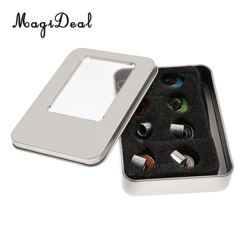  MagiDeal Skateboard Speed Kit- Bearing ,Spacers and Speed Washers Colourful Skateboard Spacers and Washers Skateboard Speed Kit