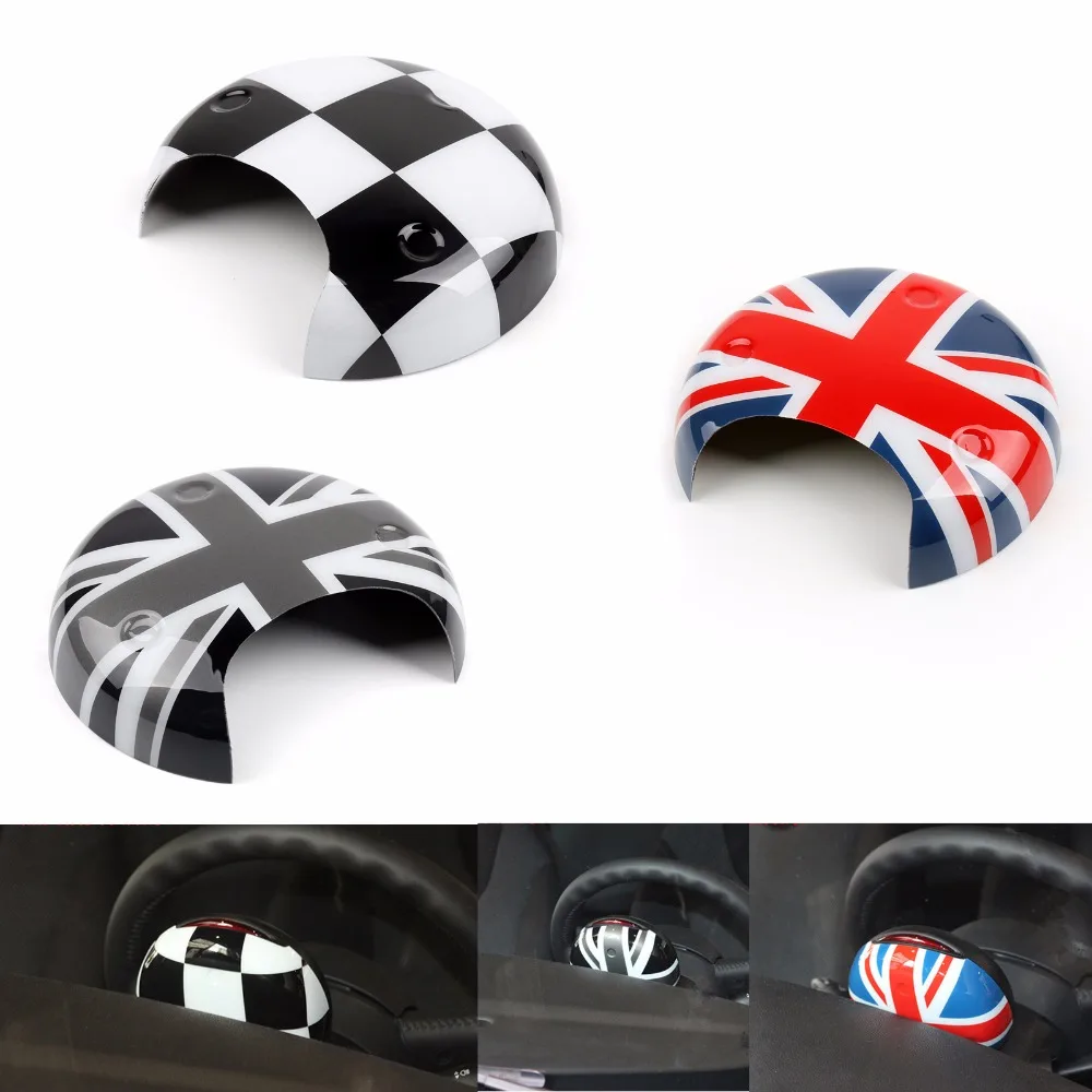 

Areyourshop Car Tachometer Panel Cover for MINI COOPER R56 R58 R60 Union Jack UK Flag Checkered 1PC ABS Plastic Car Styling