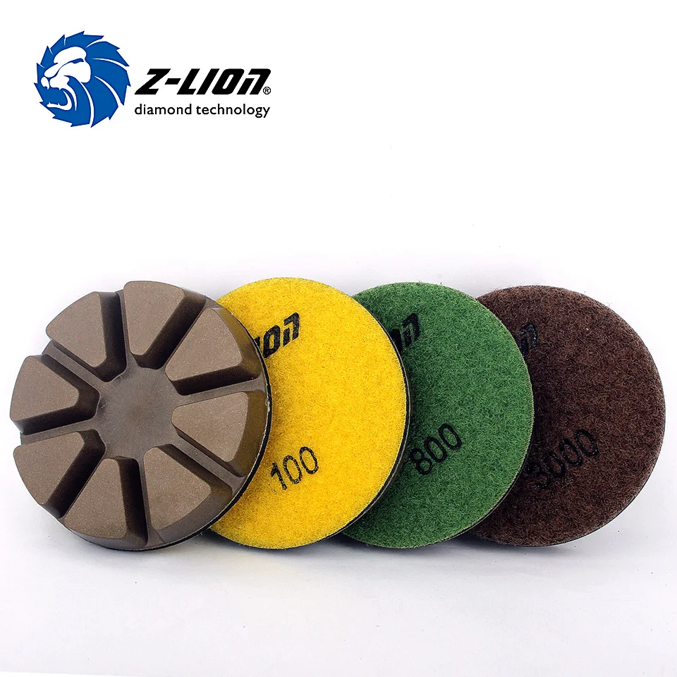 3Pcs 3/" Diamond Floor Grinding Disc Resin Bond Polishing Pads Wheel for Ceramics