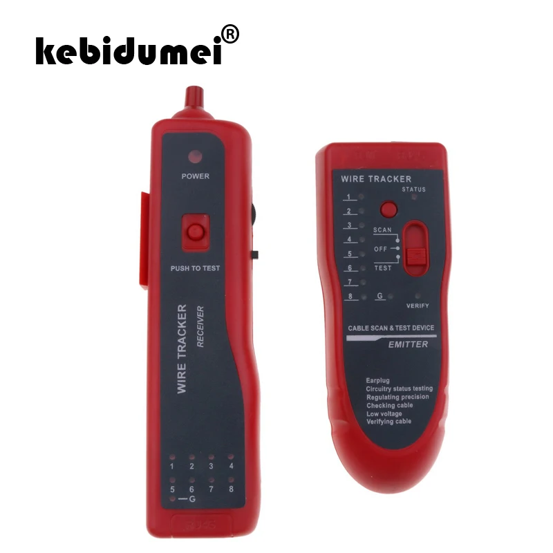 Kebidumei портативный сетевой Ethernet кабель трекер UTP STP RJ45 RJ11 Cat 5 Cat 6 LAN тестер телефонный провод детектор набор инструментов