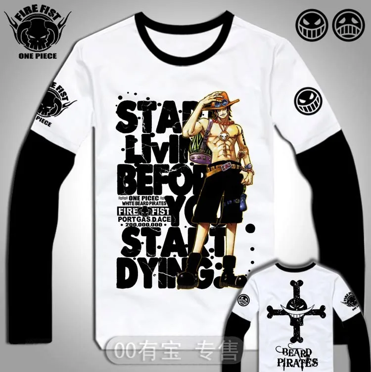 One piece Tshirt fashion anime tee long 