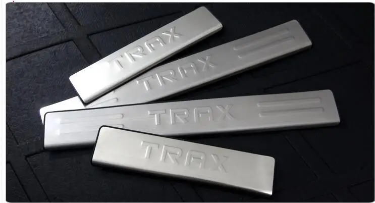 

High quality stainless steel Scuff Plate/Door Sill Protector Sticker Car Styling For Chevrolet TRAX