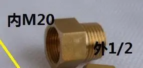 Vidric Манометр адаптер медный внутренний и внешний диаметр провода снижение M14 до 1/2 1/4 M10* 1 M20 до 1/2 1/4 - Цвет: 04