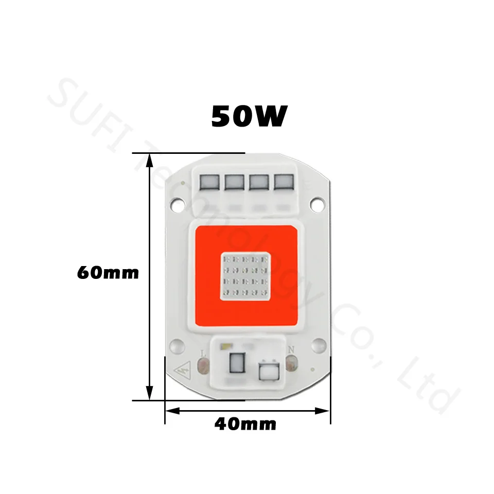 Smart IC светодиодный растет светильник 20 W 30 W 50 W AC220V полный спектр светать для Гидропоника в закрытом помещении Тепличный цветок семенное