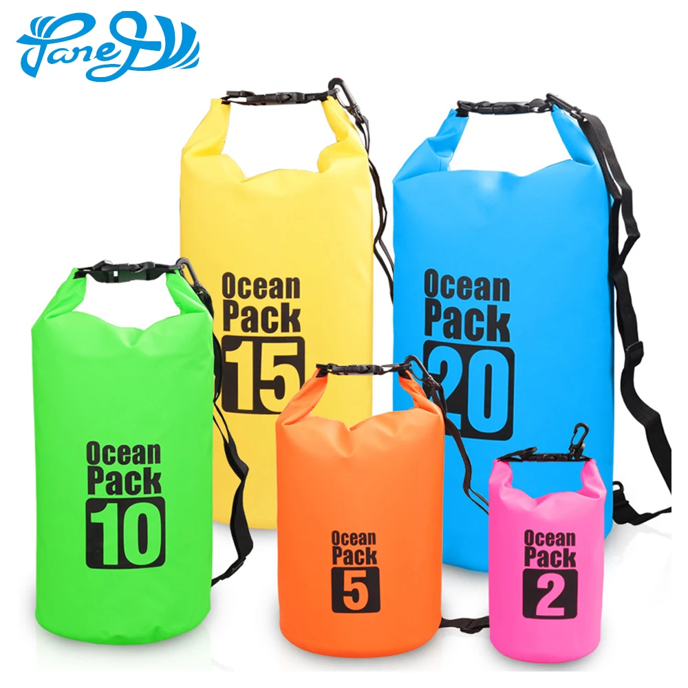 5L 10L 15L Portable Waterproof Shoulde Bag Ocean Pack 20L Storage Dry