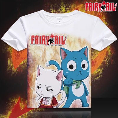 «Fairy Tail», футболка в стиле японского аниме фигурка аниме Люси Эрза Скарлет Косплэй костюм вечерние футболка Для мужчин Для женщин футболки для девочек - Цвет: 019