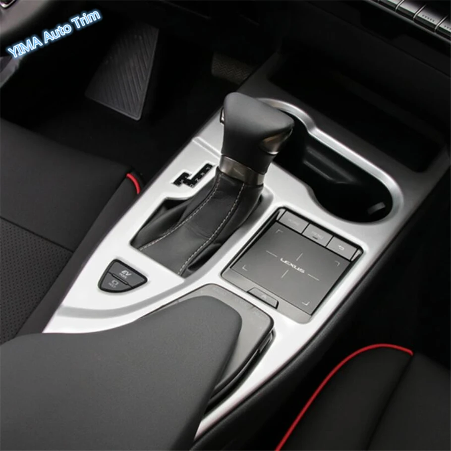

Lapetus Car Styling Gear Shift Box Panel Water Cup Holder Cover Trim ABS Fit For Lexus UX 200 250H 2019 Matte Carbon Fiber Look