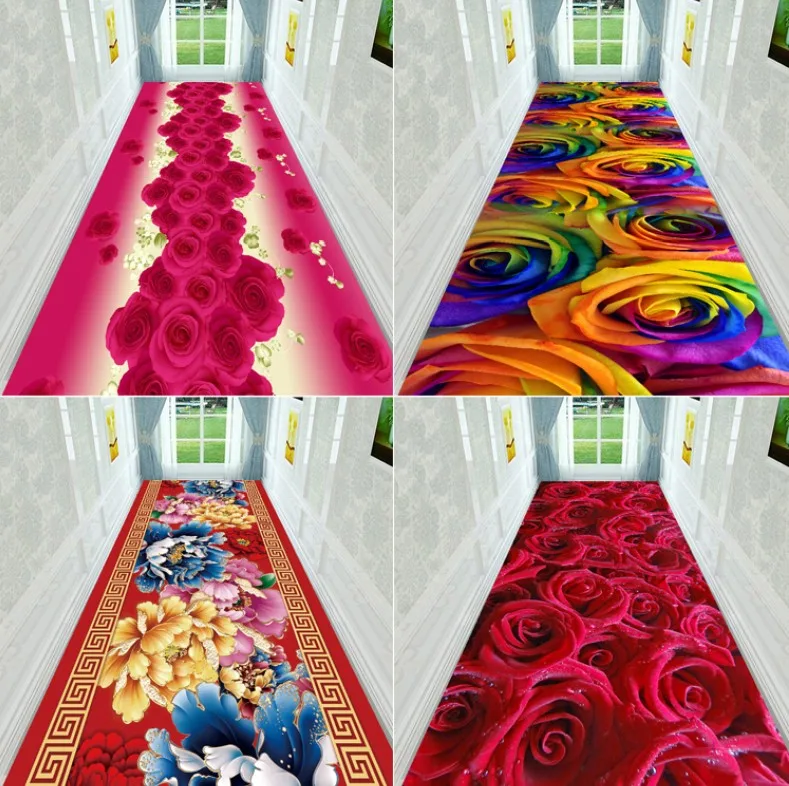 100*200cm Customized 3D Floral Plant Hallway Carpet Pastoral Rugs Corridor Floor Mat Soft Aisle Stairs Anti-slip Long Runner Mat 100*200cm Customized 3D Floral Plant Hallway Carpet Pastoral Rugs Corridor Floor Mat Soft Aisle Stairs Anti-slip Long Runner Mat